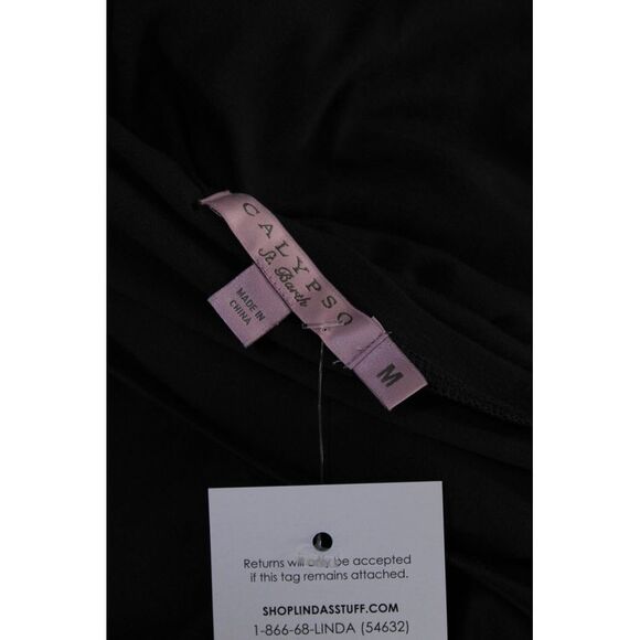 Calypso Saint Barth Womens Jersey Knit V-Neck Round Hem Tank Top Gray Size M - Picture 4 of 6